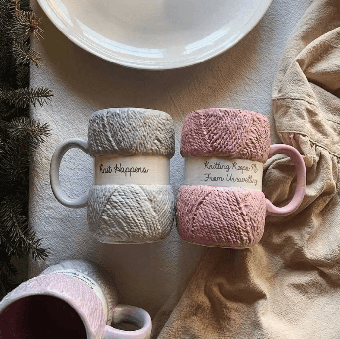 Ceramic Mug | Wool Design | Various Colors