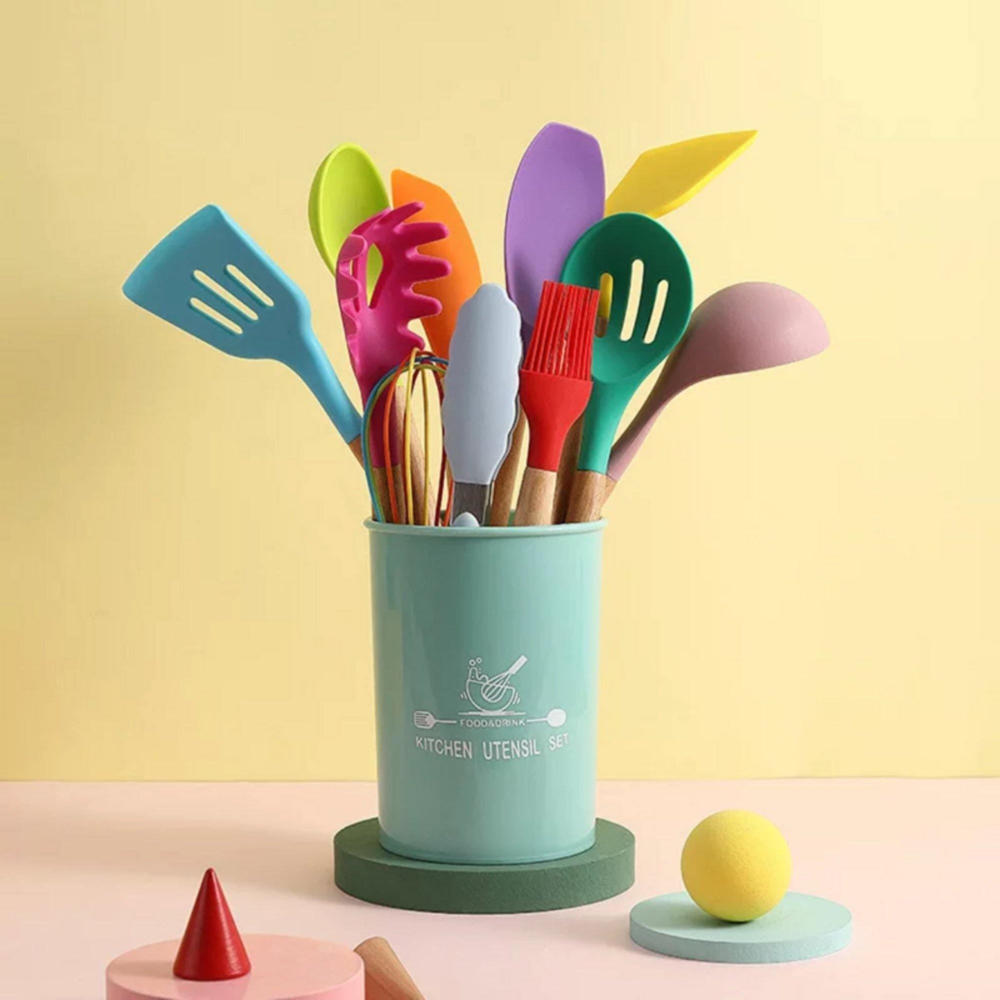 Silicone Kitchen Utensils Set | Silicone | 12-Piece Multi-Color