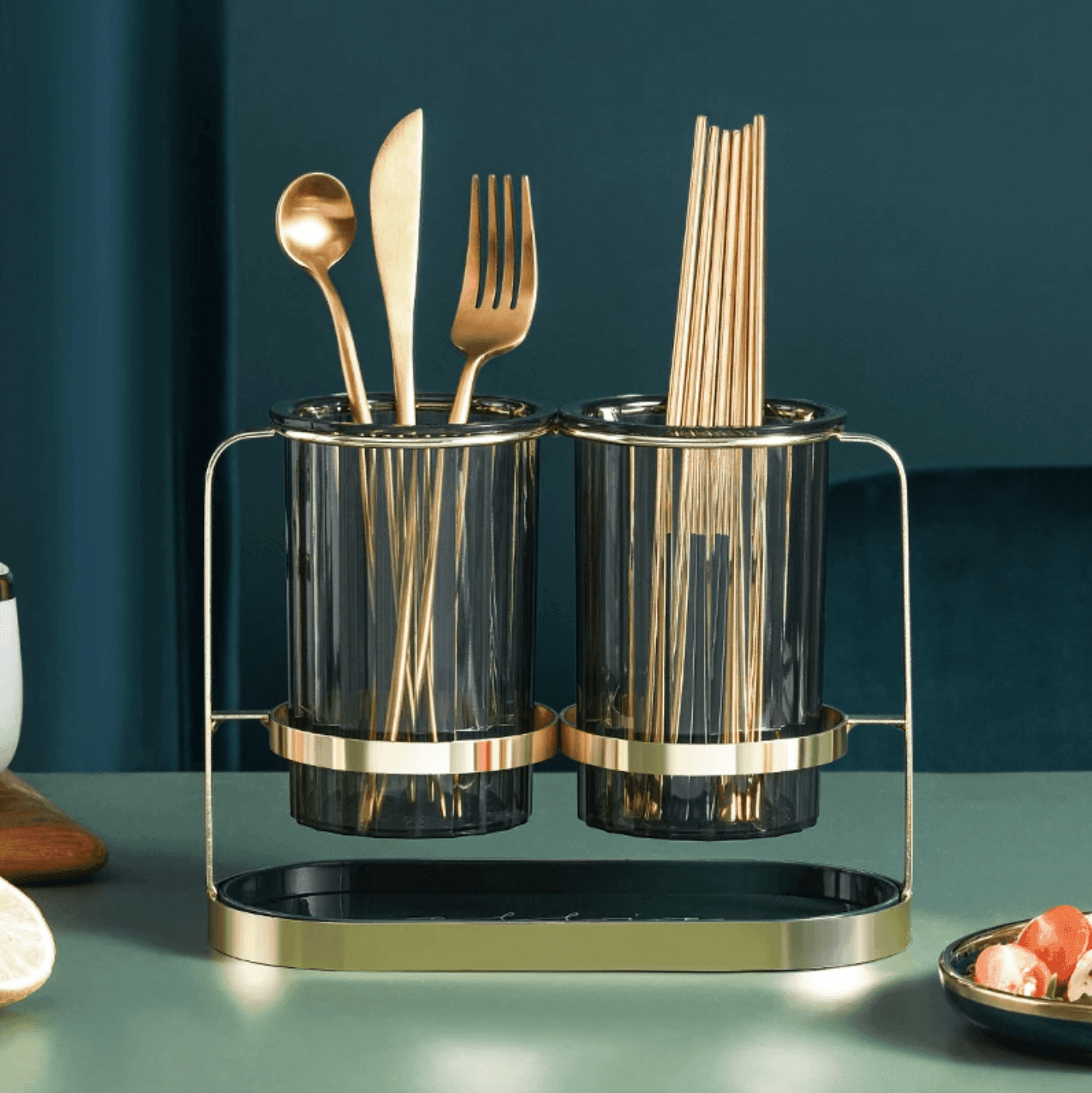 Countertop Utensil Organizer | Drainage Holes | Multiple Colors