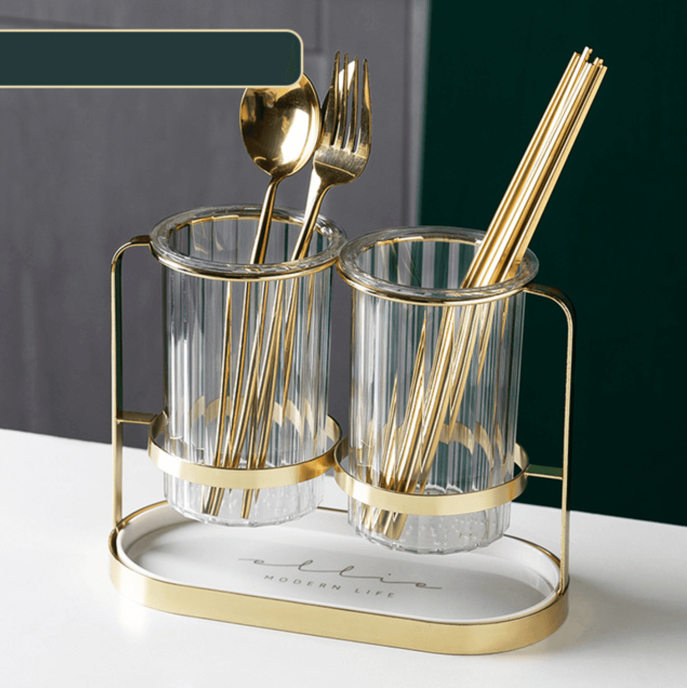 Countertop Utensil Organizer | Drainage Holes | Multiple Colors