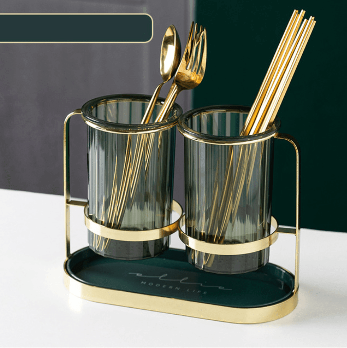 Countertop Utensil Organizer | Drainage Holes | Multiple Colors