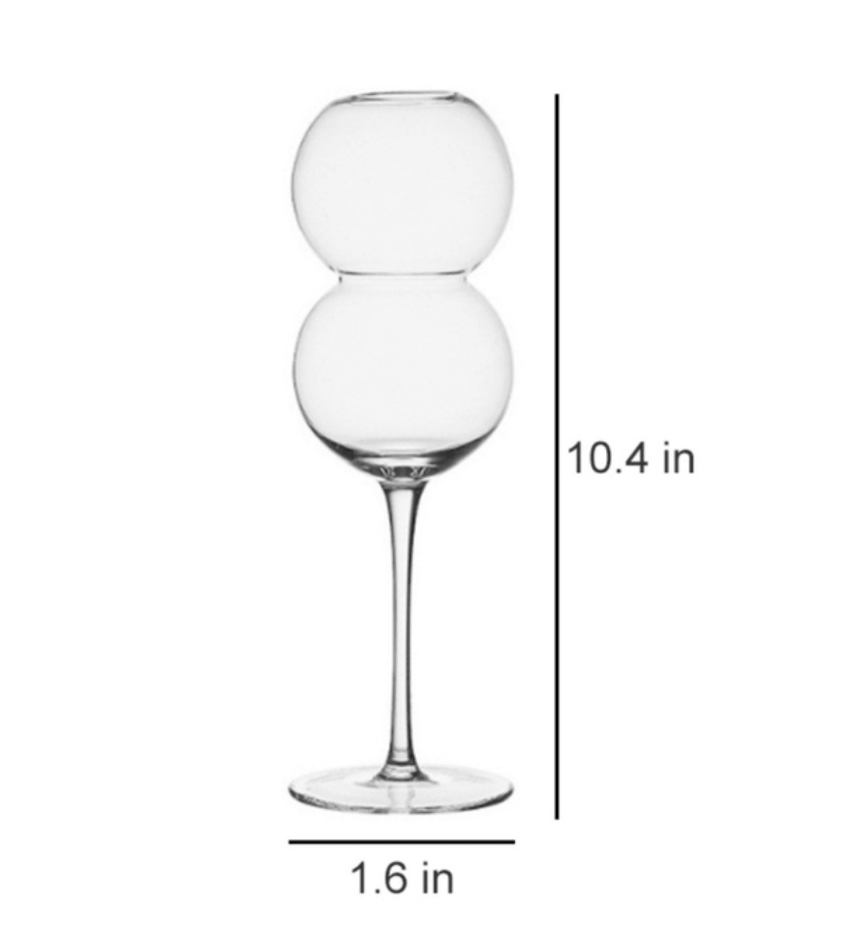 Champagne Glass | Crystal Ball Shape | Elegant