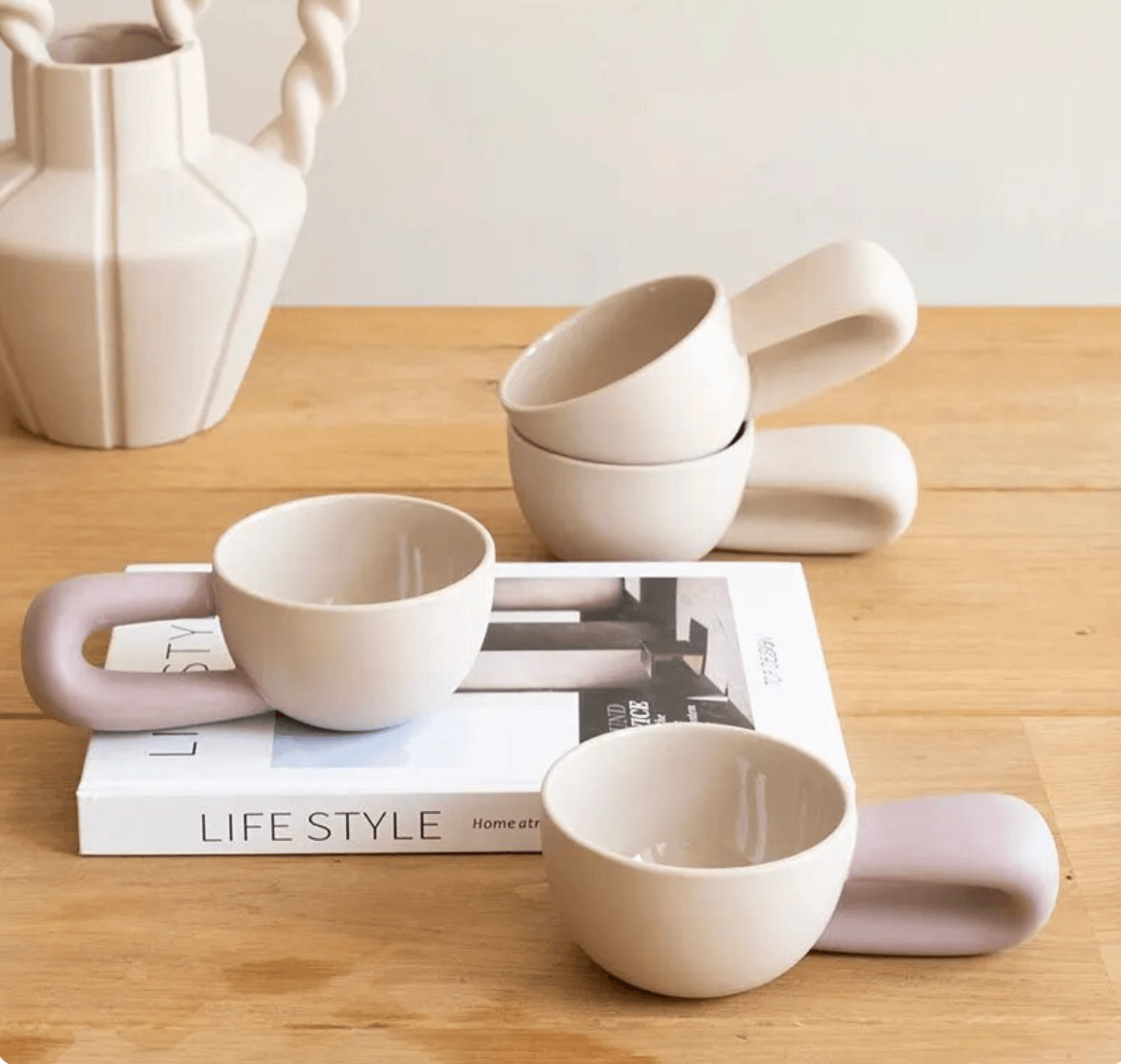 Creative Coffee Mug | Ceramic | Big Handle