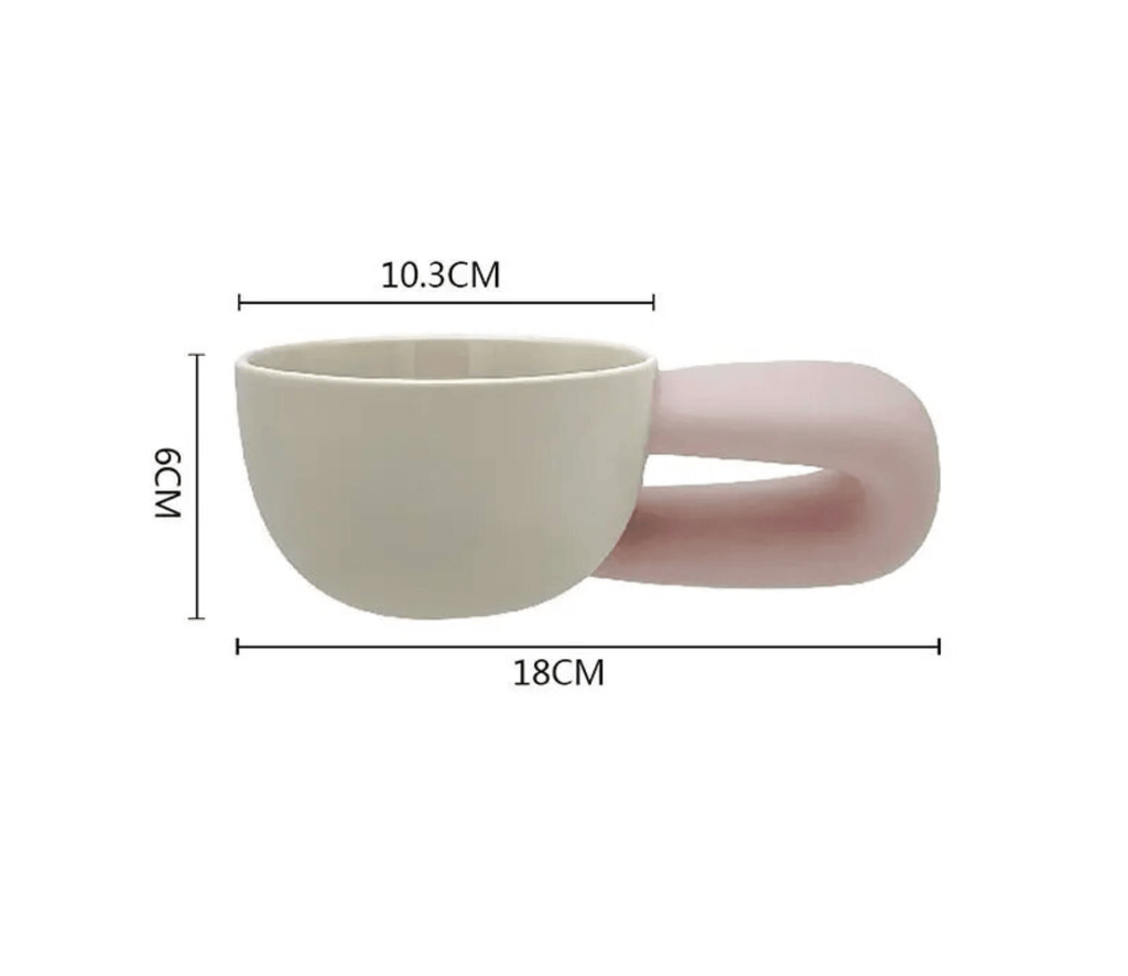 Creative Coffee Mug | Ceramic | Big Handle