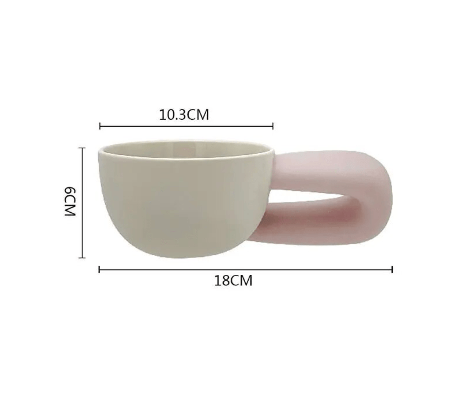 Creative Coffee Mug | Ceramic | Big Handle