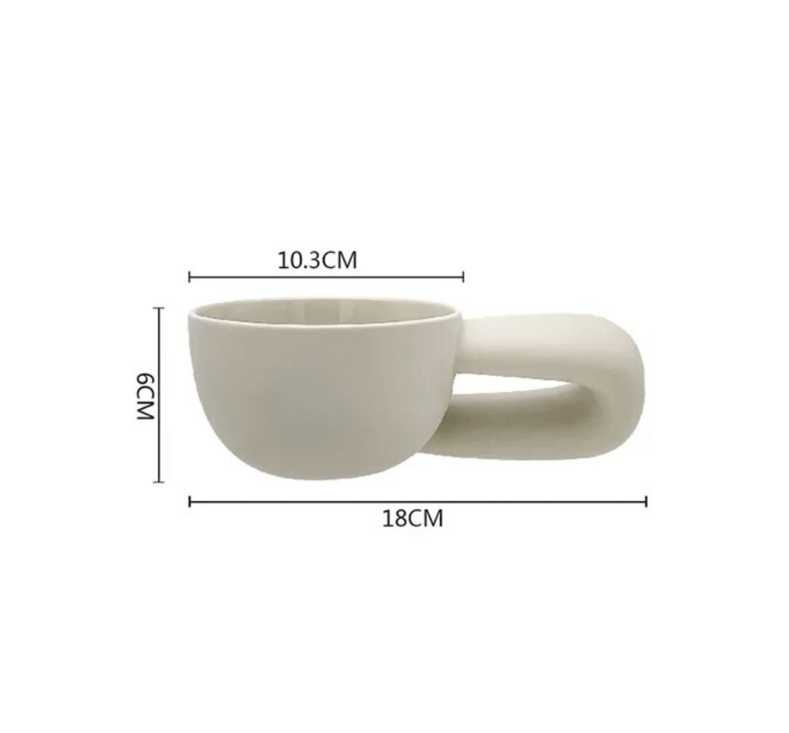 Creative Coffee Mug | Ceramic | Big Handle