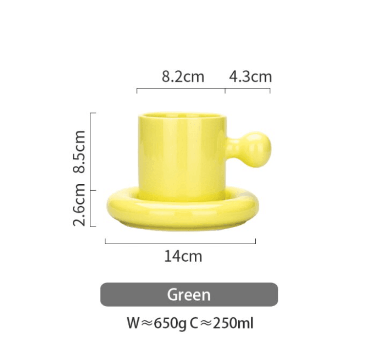 Ceramic Coffee Mug | Ceramic | Ball Handle