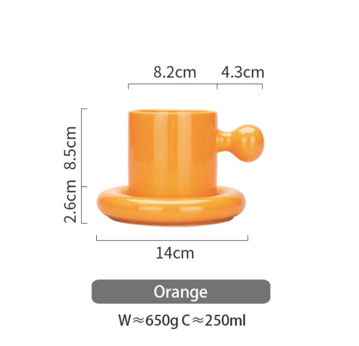 Ceramic Coffee Mug | Ceramic | Ball Handle