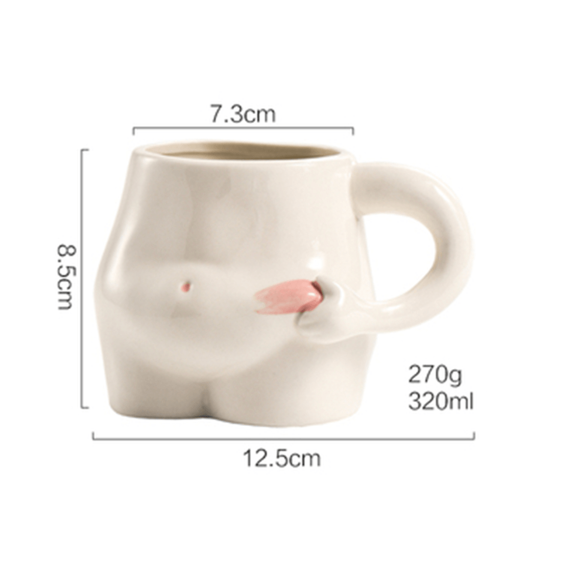 Ceramic Mug | Fat Belly Shape | Unique Design