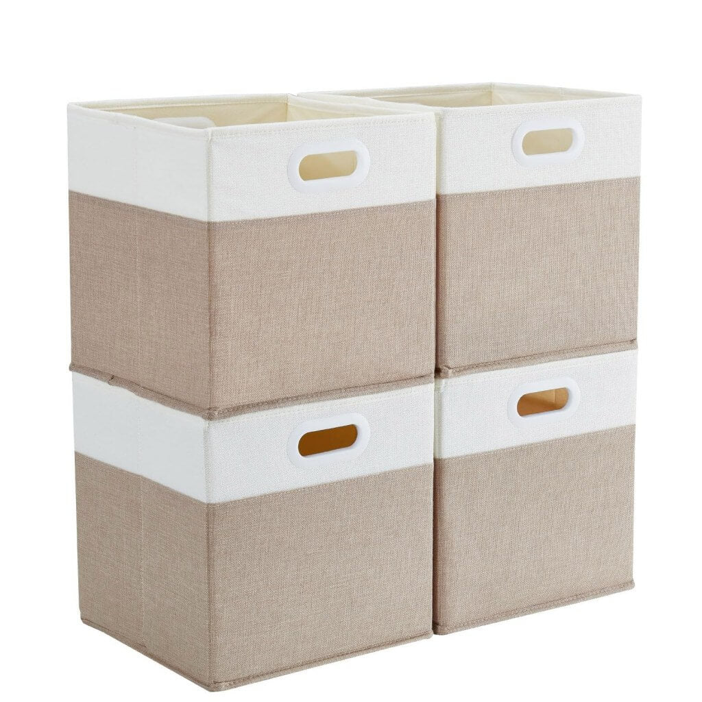 Storage Cube Box | Antibacterial Cationic Fabric | Light Khaki