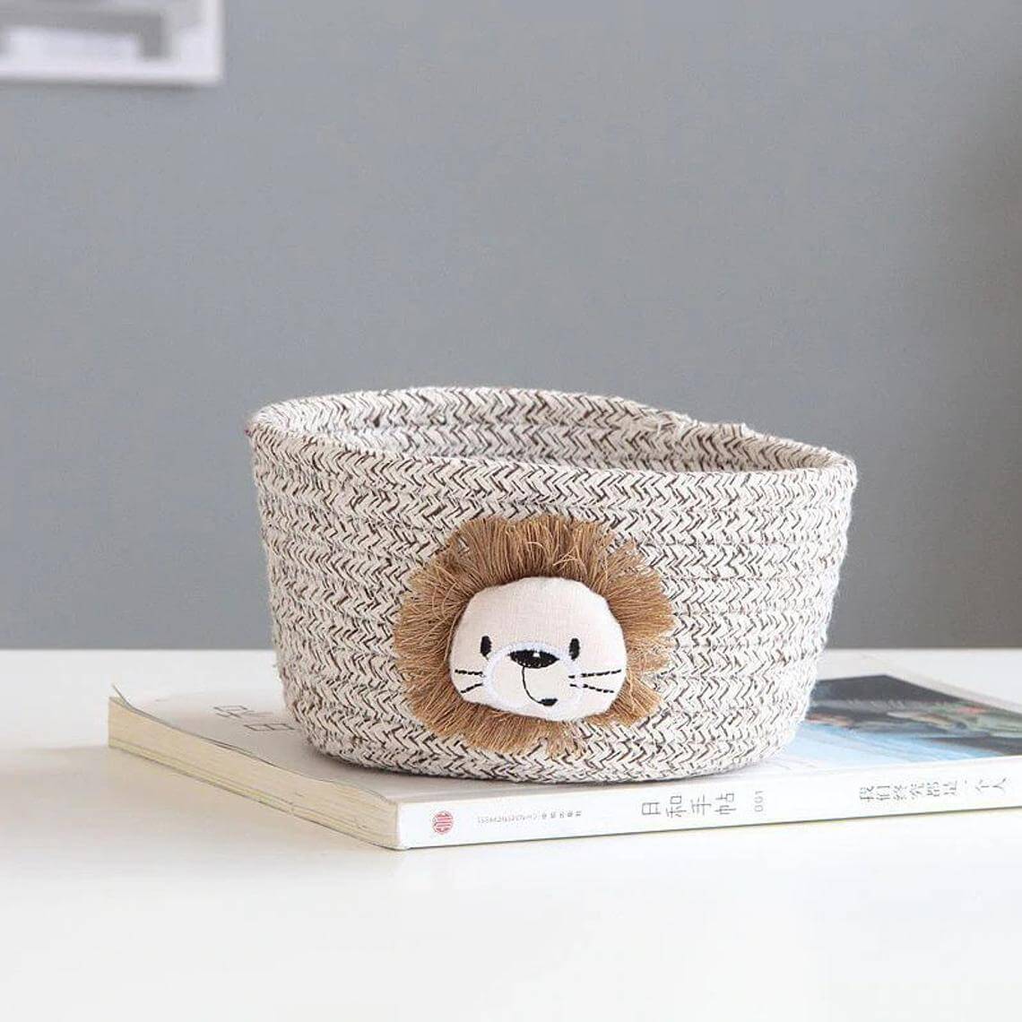 Animal Storage Basket | Cotton Rope | Foldable Design