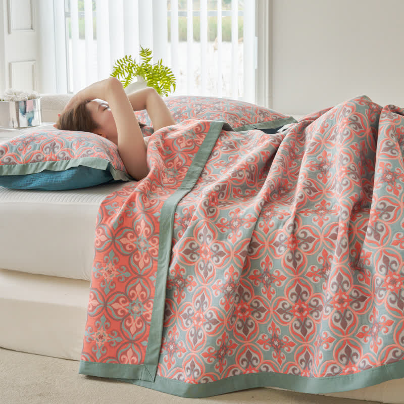 Cotton Gauze Quilt | 100% Organic Cotton | Reversible | Full/Queen/King Sizes