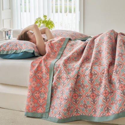 Cotton Gauze Quilt | 100% Organic Cotton | Reversible | Full/Queen/King Sizes