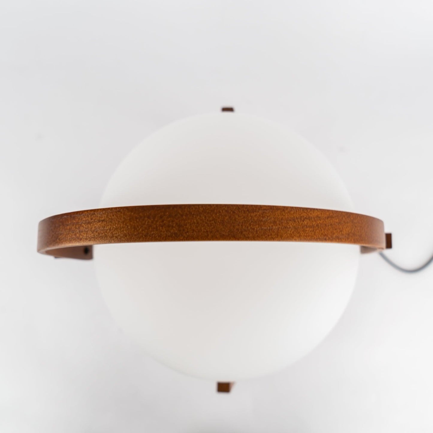 Portable Glass Table Lamp | Wood & Glass | Ash or Walnut Finish