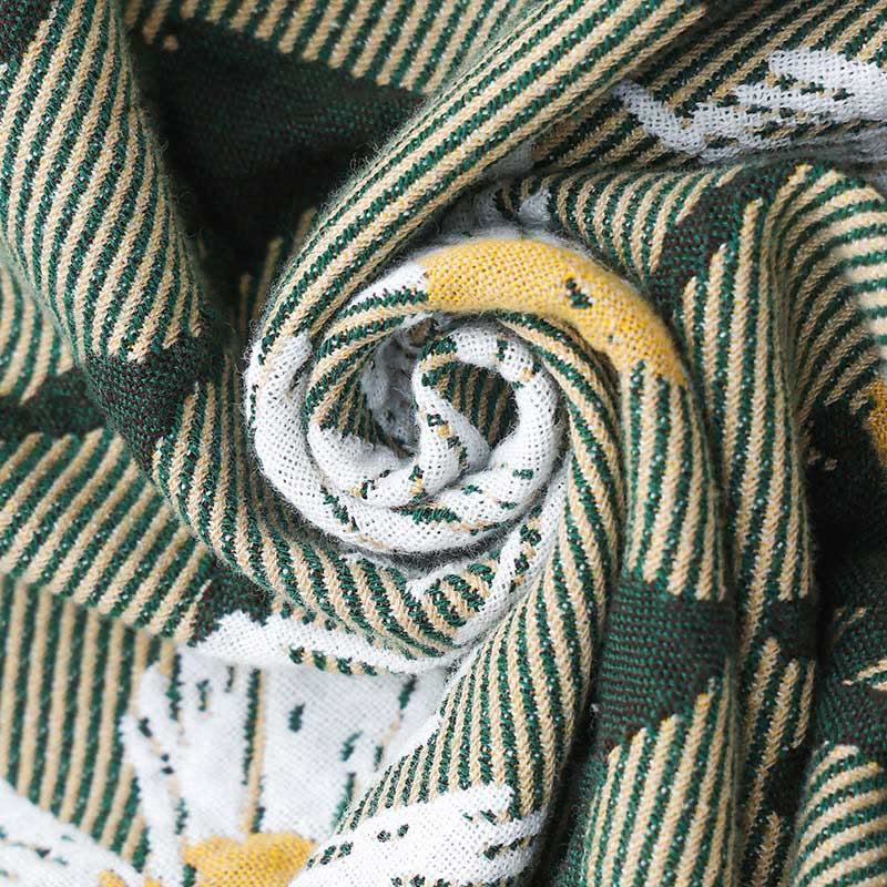 Daisy Print Reversible Quilt | 100% Organic Cotton | Full/Queen/King Sizes
