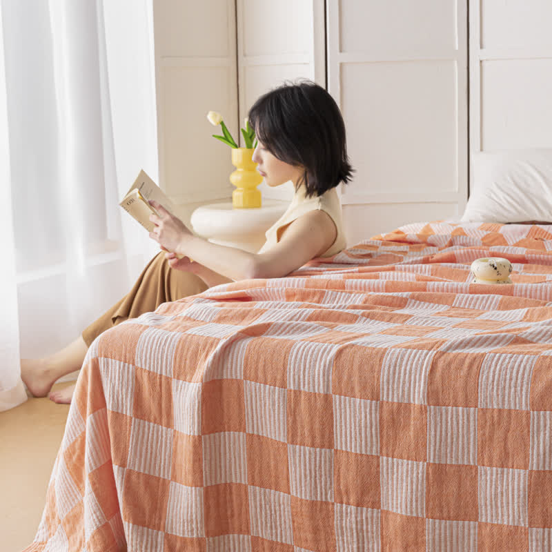 Checkerboard Quilt | 100% Organic Cotton | Full & Queen Sizes