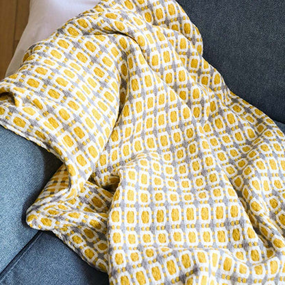 Sofa Blanket | Breathable Acrylic Fiber | Elegant Tassels