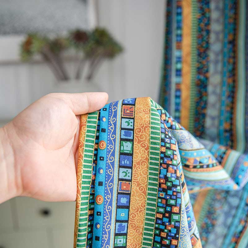 Boho Tassel Curtain | Cotton Blend | Semi-Blackout