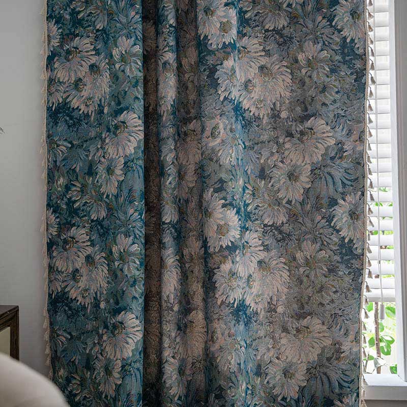 Boho Tassel Curtain | Cotton Blend | Semi-Blackout