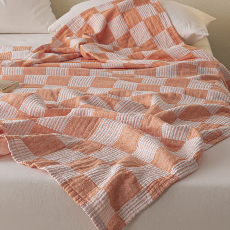 Checkerboard Quilt | 100% Organic Cotton | Full & Queen Sizes