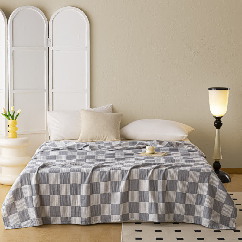 Checkerboard Quilt | 100% Organic Cotton | Full & Queen Sizes