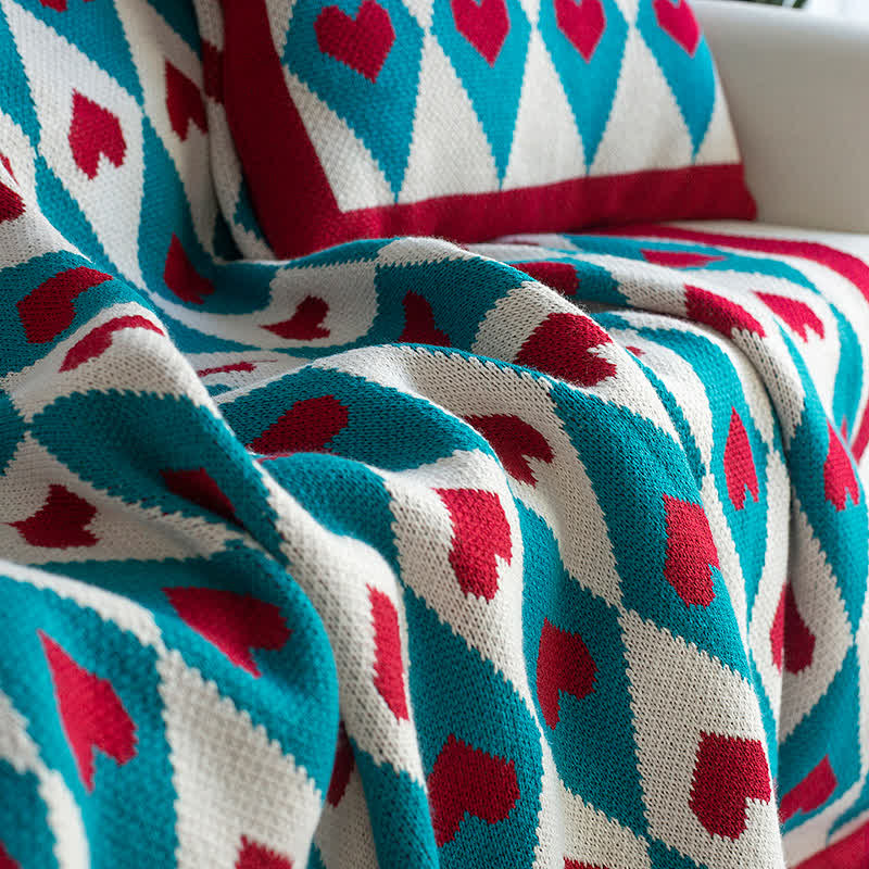 Decorative Knitted Blanket | Soft Acrylic | 39"x51" & 51"x70"