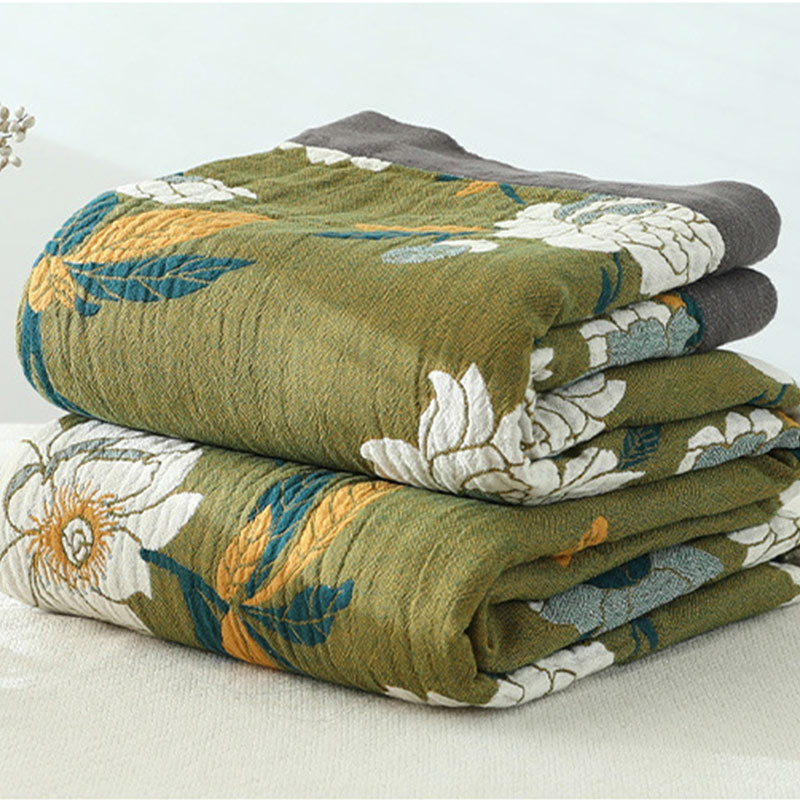 Cotton Reversible Blanket | Soft & Durable | 59"x79"