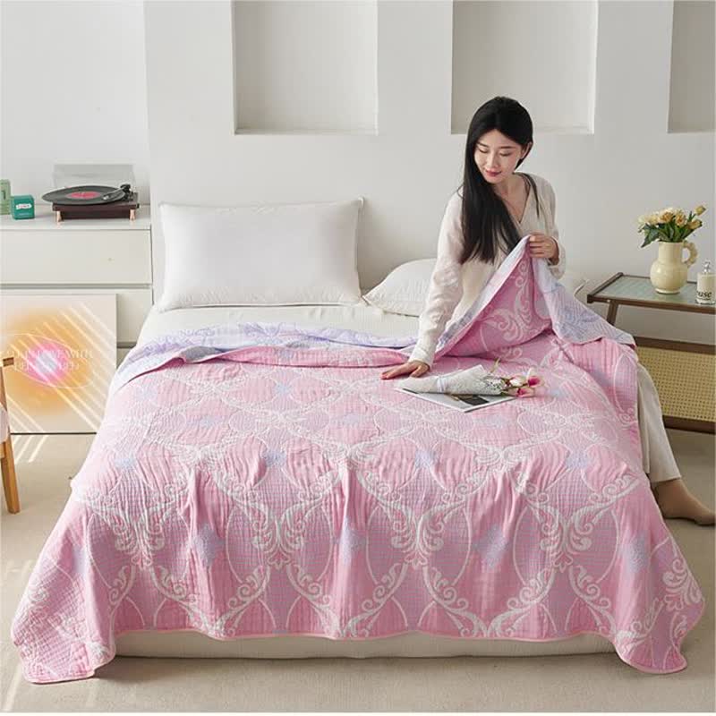 Retro Cotton Gauze Quilt | Eco-Friendly Organic Cotton | Full/Queen Size