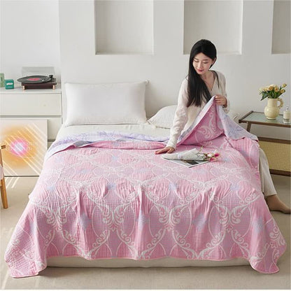 Retro Cotton Gauze Quilt | Eco-Friendly Organic Cotton | Full/Queen Size