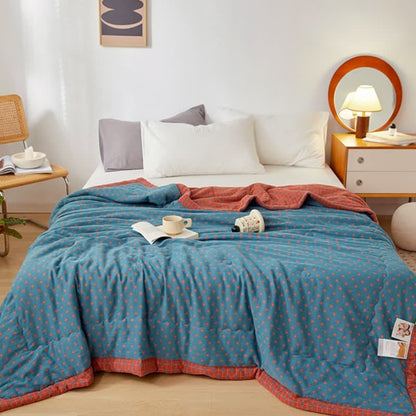 Reversible Cotton Quilt | 100% Organic Cotton | Full/Queen/King Sizes
