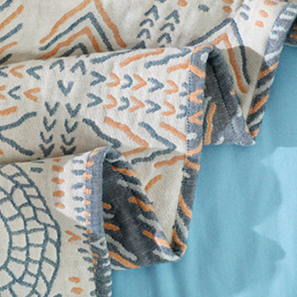 Boho Cotton Quilt | Reversible Striped Design | Full/Queen/King Sizes