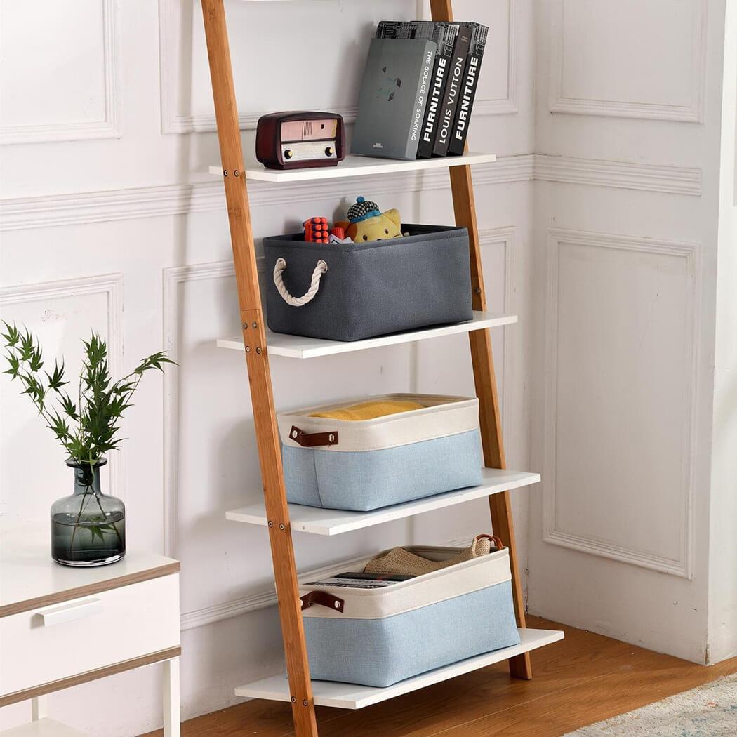 Dark Grey Storage Basket | Washable Canvas with Rope Handles | Multiple Sizes Available