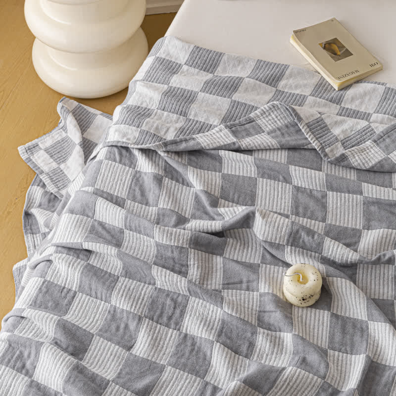 Checkerboard Quilt | 100% Organic Cotton | Full & Queen Sizes