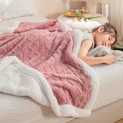 Reversible Throw Blanket | Soft Polyester | Lightweight Cozy Design