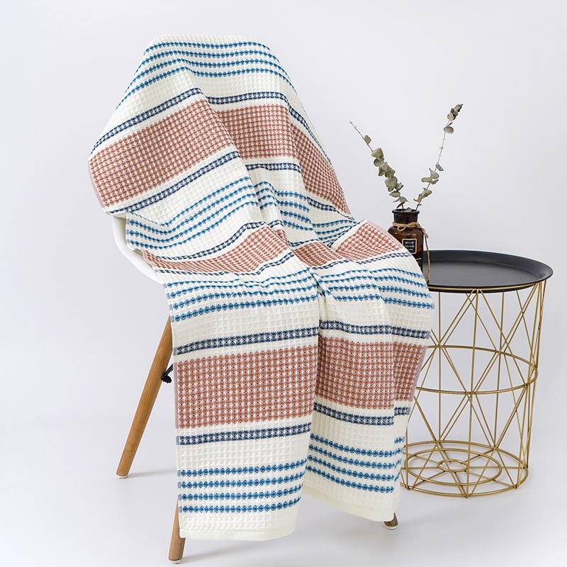 Colorblock Striped Bath Towel | 100% Cotton | 70x140 cm