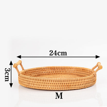 Rattan Tray Set | Eco-Friendly Hand Woven | 3 Sizes (S, M, L)