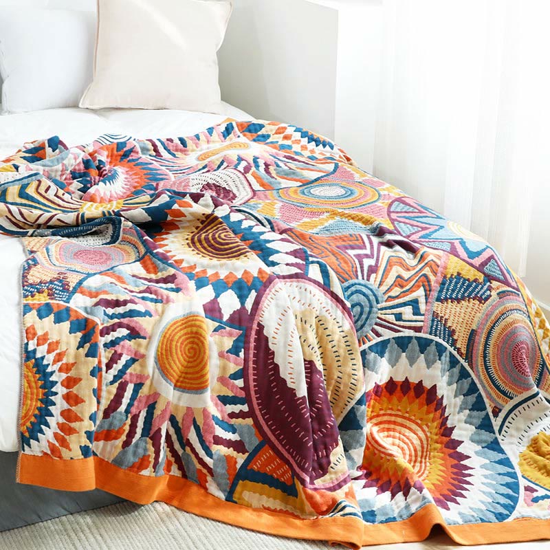 Nordic Throw Blanket | Reversible Cotton | Multiple Sizes