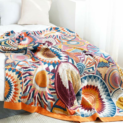 Nordic Throw Blanket | Reversible Cotton | Multiple Sizes