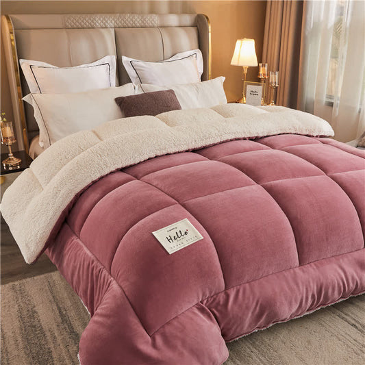 Thick Blanket | Premium Microfiber & Sherpa Fleece | Full, Queen, King Sizes