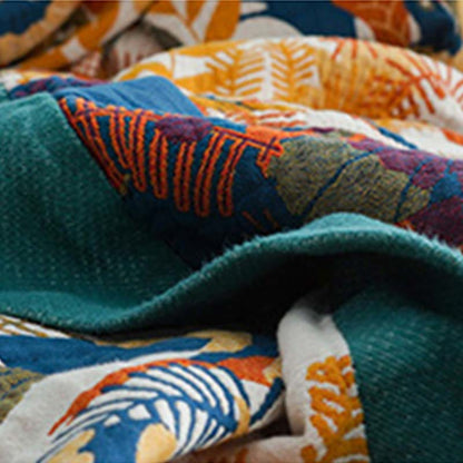 Reversible Cotton Quilt | Floral Design | Full, Queen, King Sizes