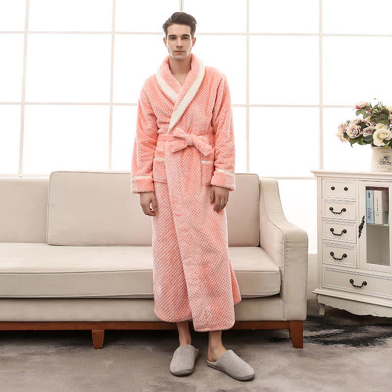 Thick Fleece Bathrobe | Skin-Friendly Material | Playful Prints