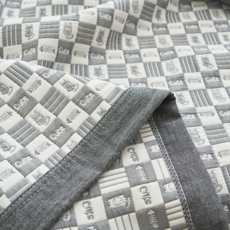 Reversible Quilt | 100% Organic Cotton | Full/Queen Size
