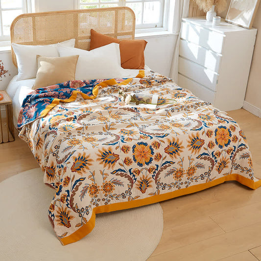 Cotton Reversible Quilt | 100% Organic Cotton | Full/Queen/King Sizes
