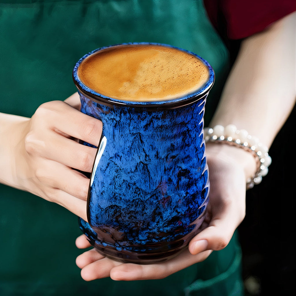 Ceramic Coffee Cups | Abstract Design | 6 Colors