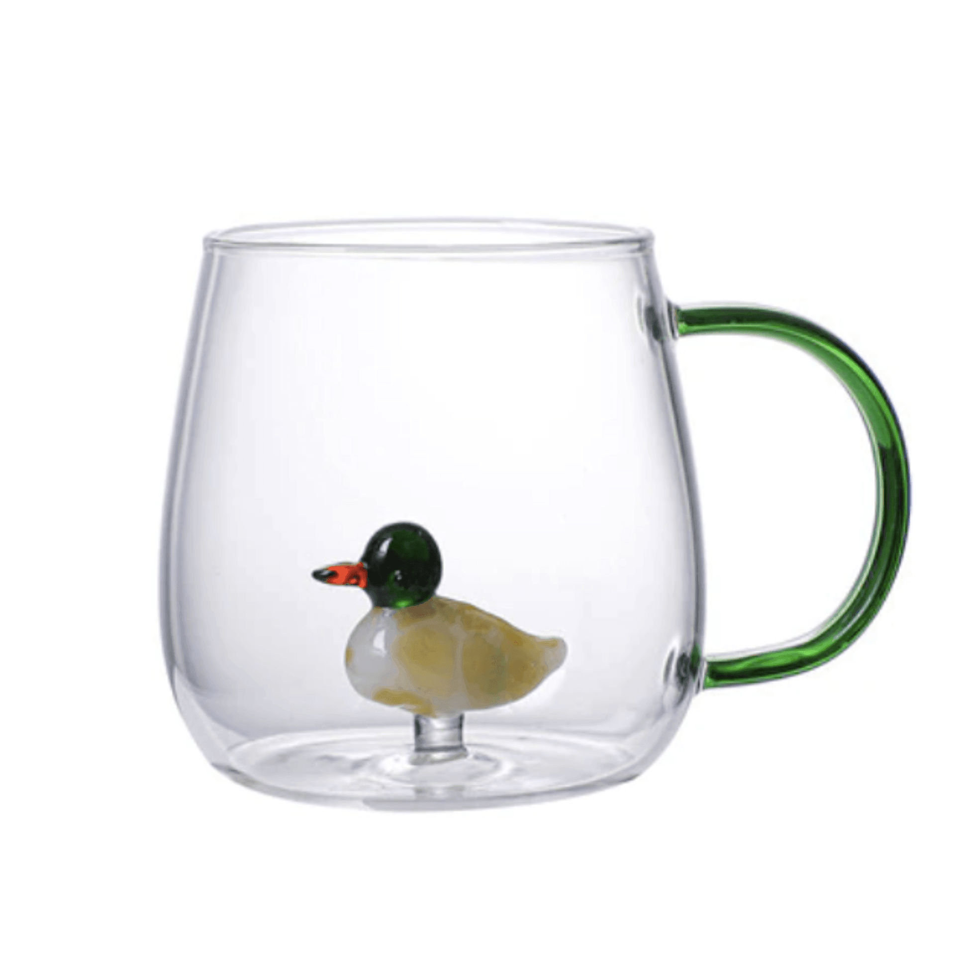 Duck Animal Shape Glass Cup