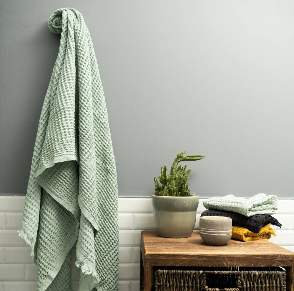 Duru Waffle Towel | Organic Turkish Cotton | Mint