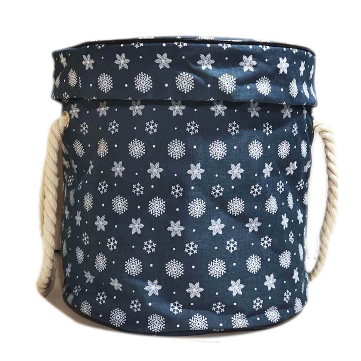 Toy Storage Basket Organizer | Durable with Play Mat | 30cm Diameter