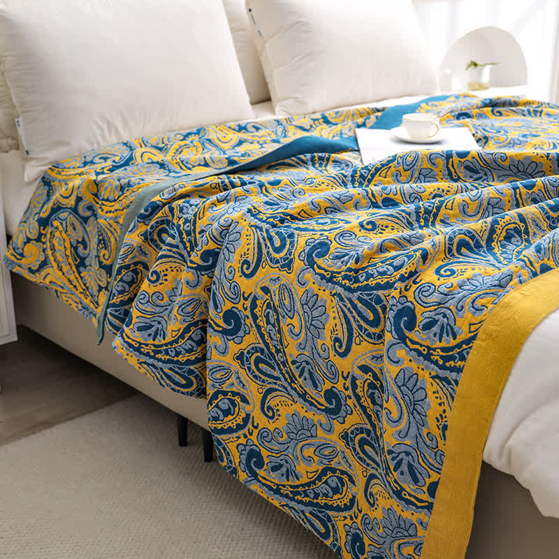 Cotton Gauze Quilt | Eco-Friendly Retro Design | Full/Queen Size