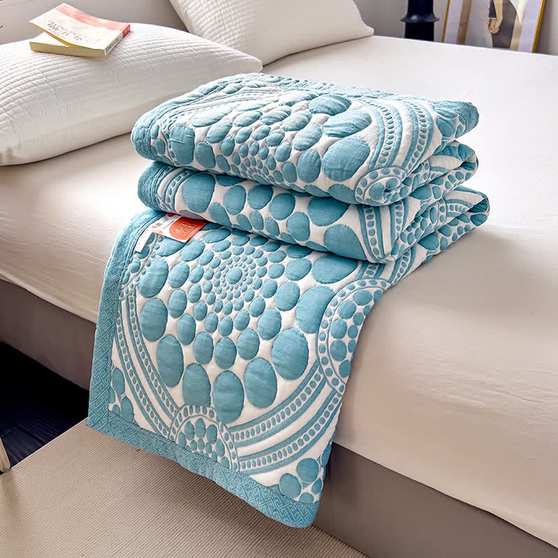 Pure Cotton Reversible Quilt | 100% Organic Cotton | Full/Queen Size