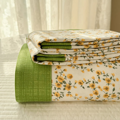 Cotton Floral Coverlet | Breathable & Eco-Friendly | Full, Queen, King Sizes